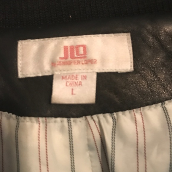 Jennifer Lopez JLO Leather Bomber Jacket - Picture 3 of 3